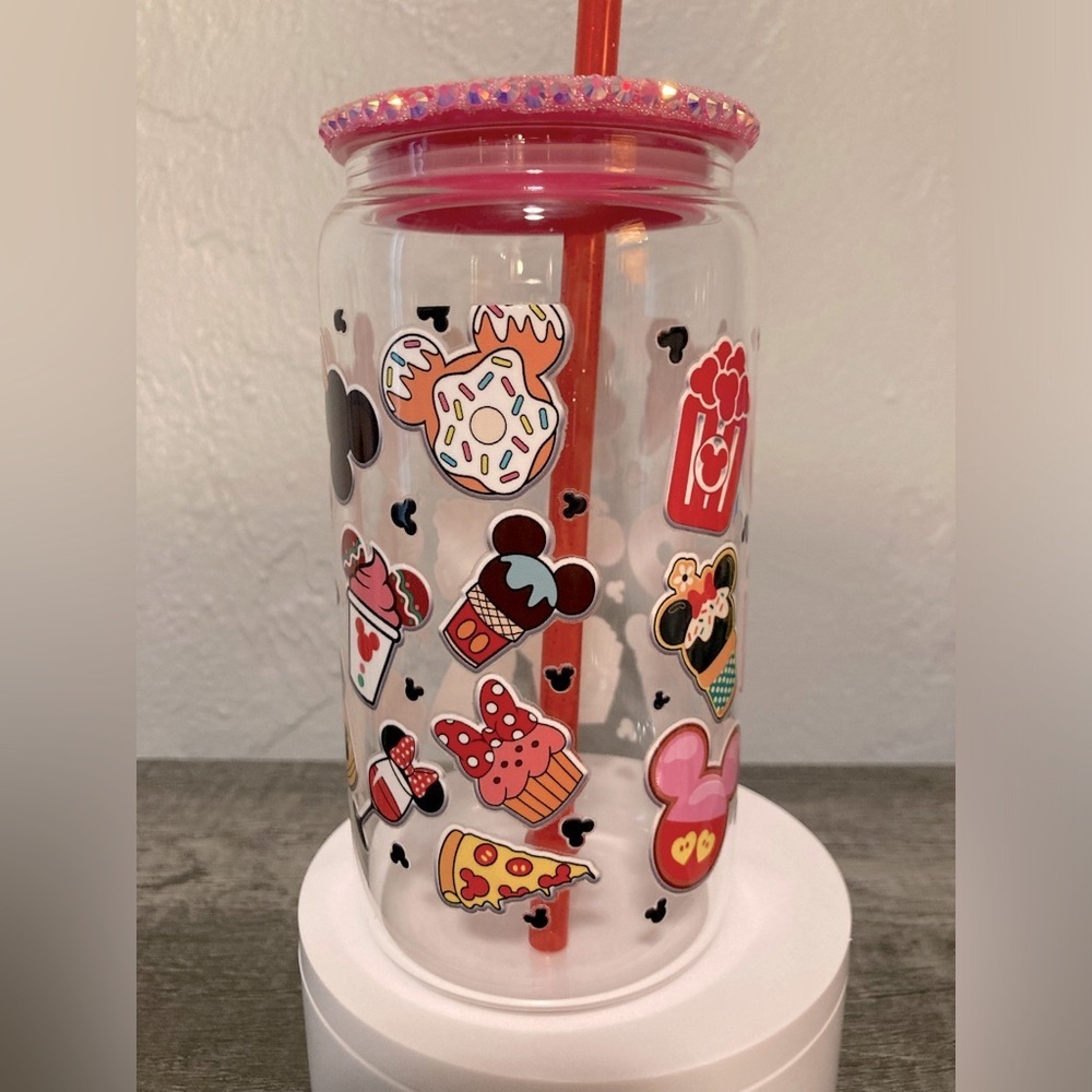 Disneys Park Treats Hand Crafted Glass Tumber - Picture 4 of 7